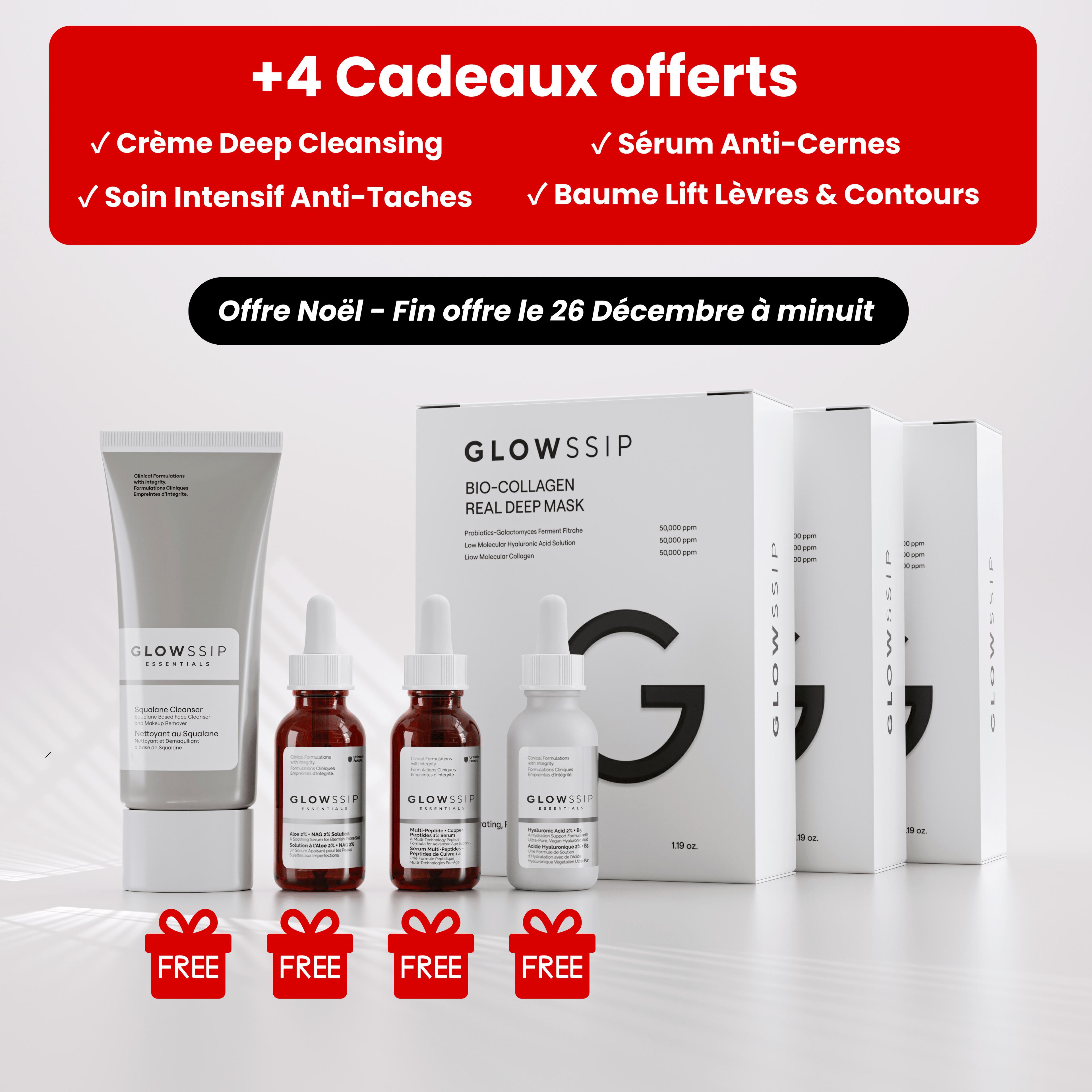 24 Masques + 4 Cadeaux Offerts: La Routine Complète