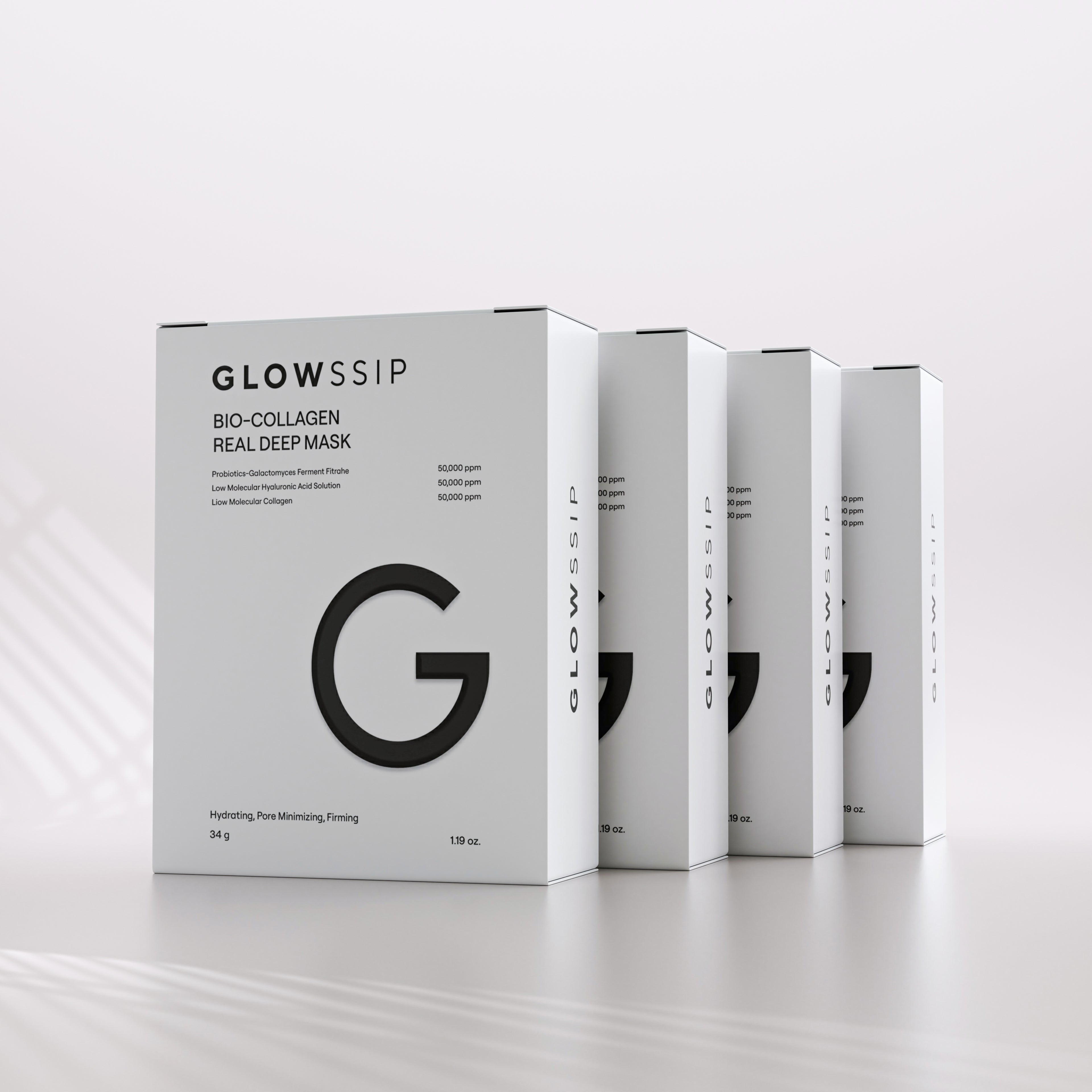 4 Packs Glowssip (6 Masques total)